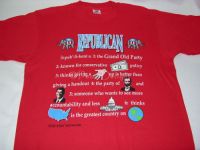 DEFINITION OF A REPUBLICAN Tshirt Sz Medium